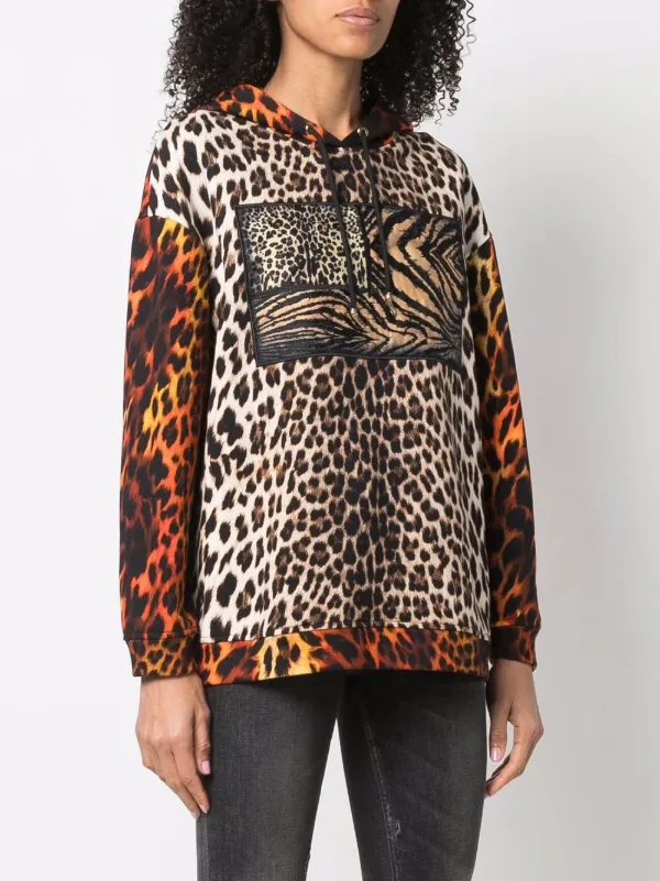 Roberto Cavalli leopard-print Hoodie 