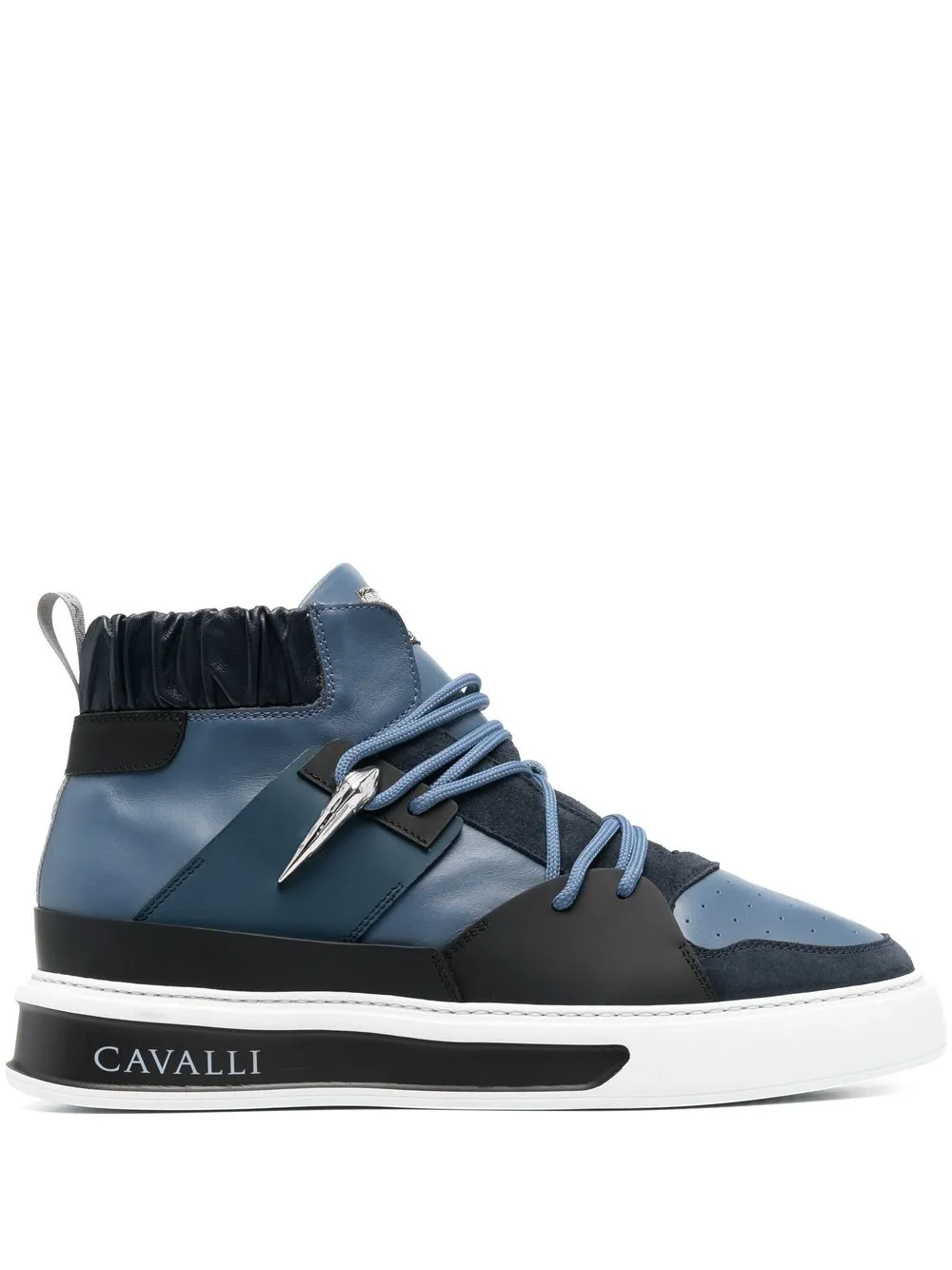 

Roberto Cavalli tenis altos Tiger Tooth - Azul