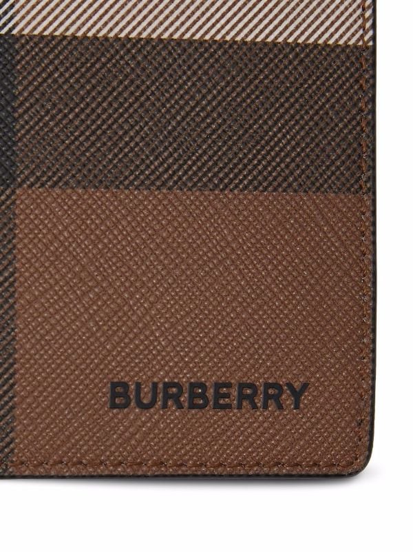 Burberry Brown check card holder
