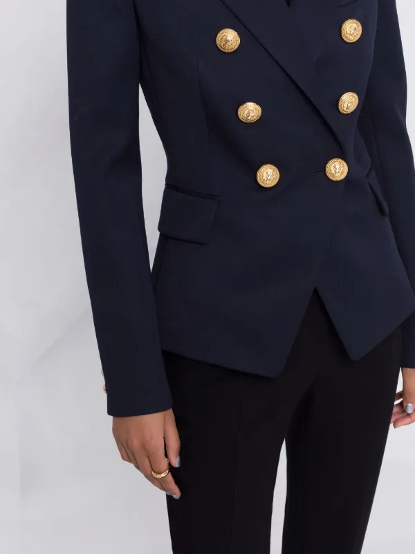 balmain double breasted blazer
