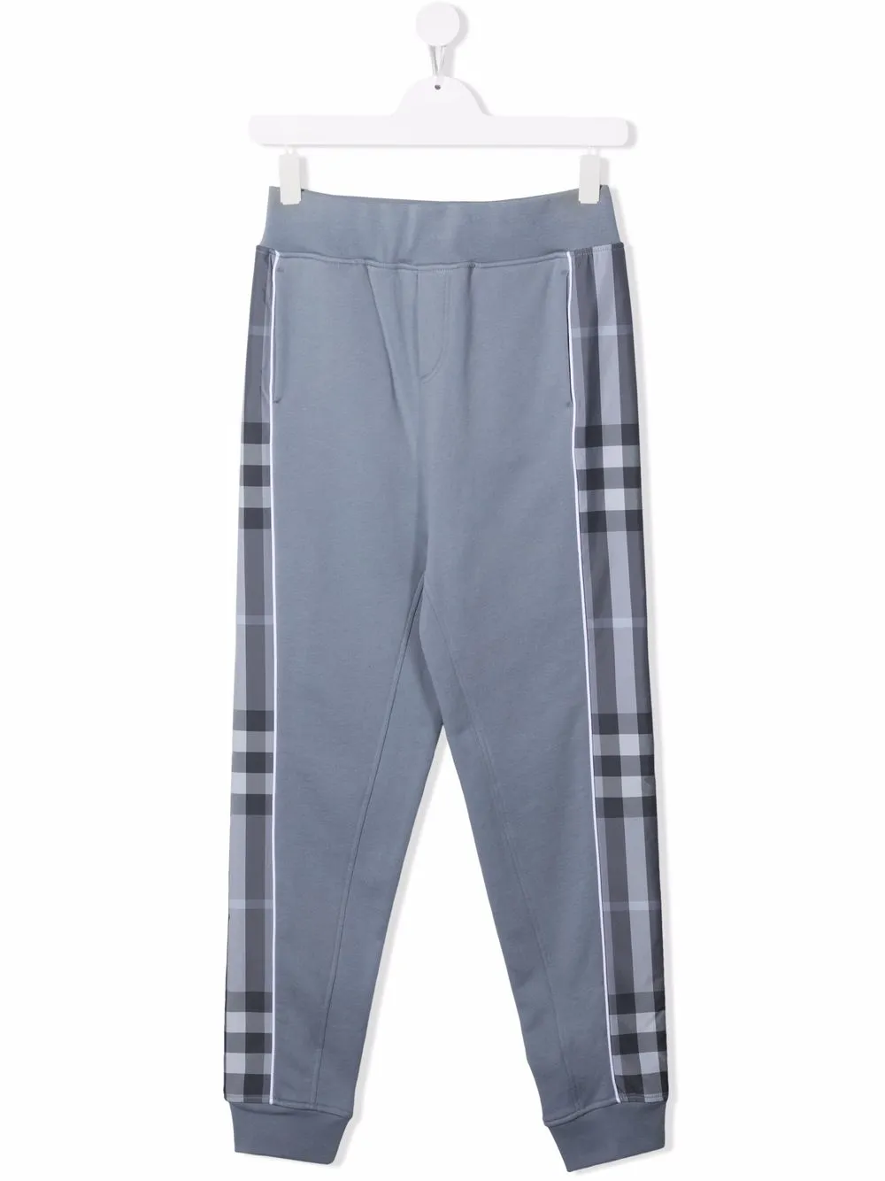 Burberry Kids джоггеры с отделкой в клетку
