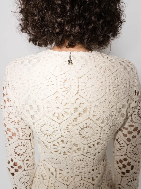 ROTATE Erna Crochet Mini Dress - Farfetch