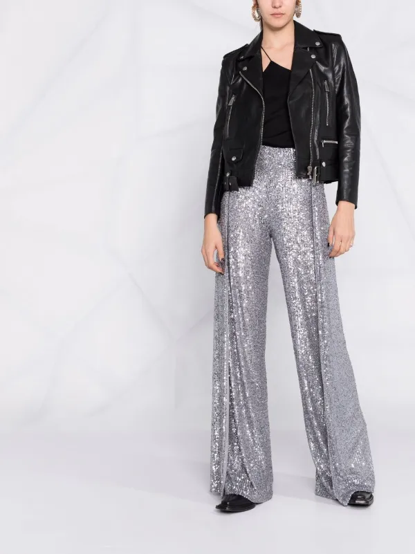 TOM FORD sequined wide-leg trousers 