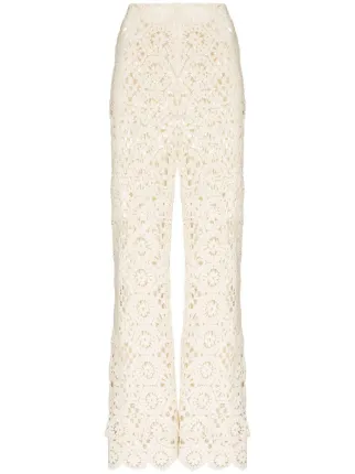ROTATE Bebe Crochet straight-leg 
