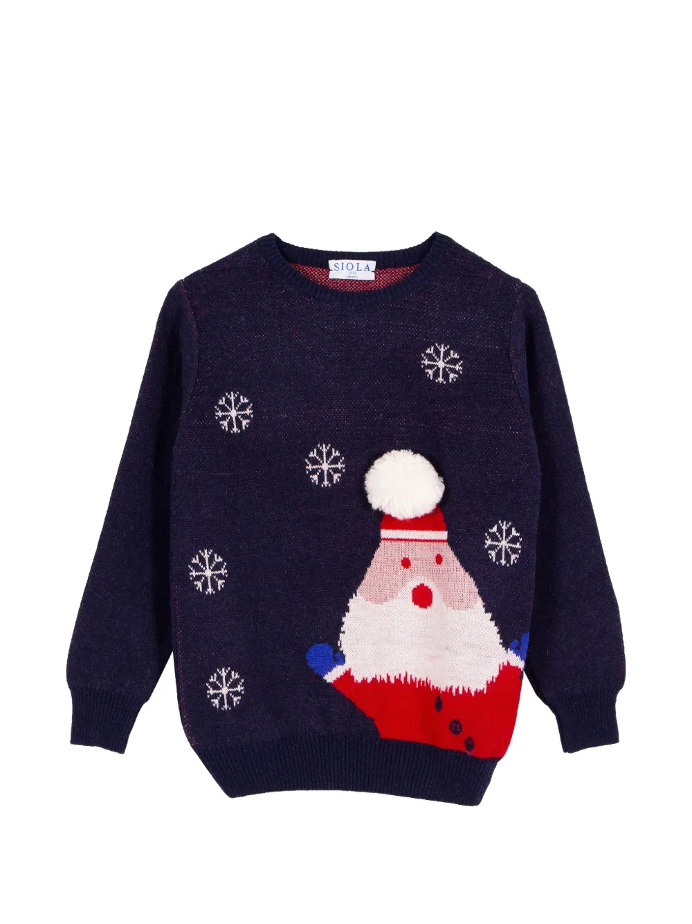Siola Santa Claus pom-pom sweater - Blau