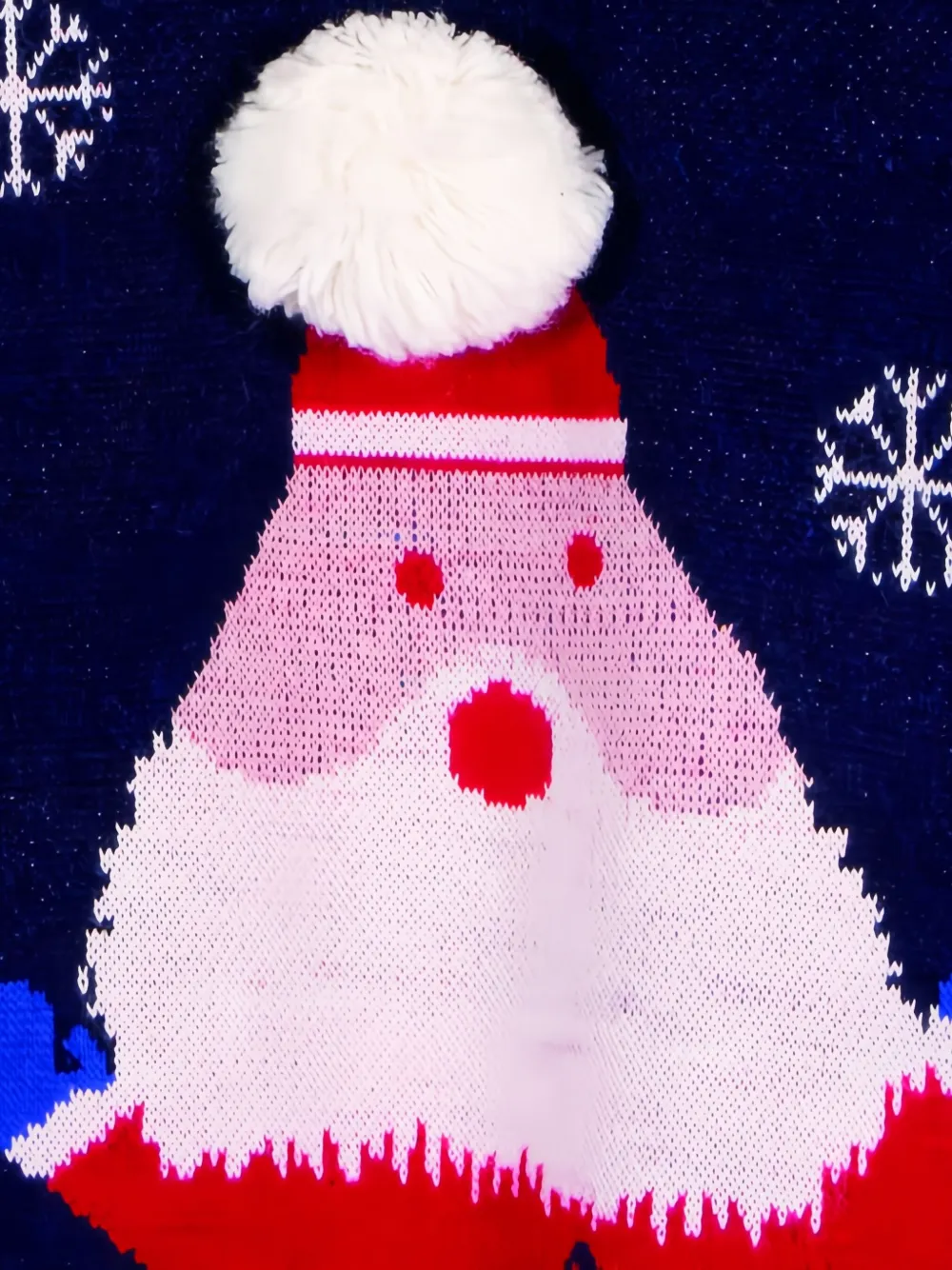  Siola Pullover Mit Santa Motiv   Blau 