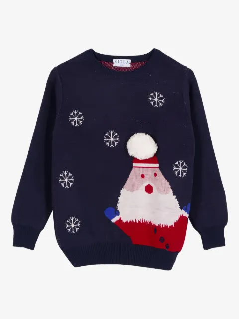 Siola santa-motif sweater