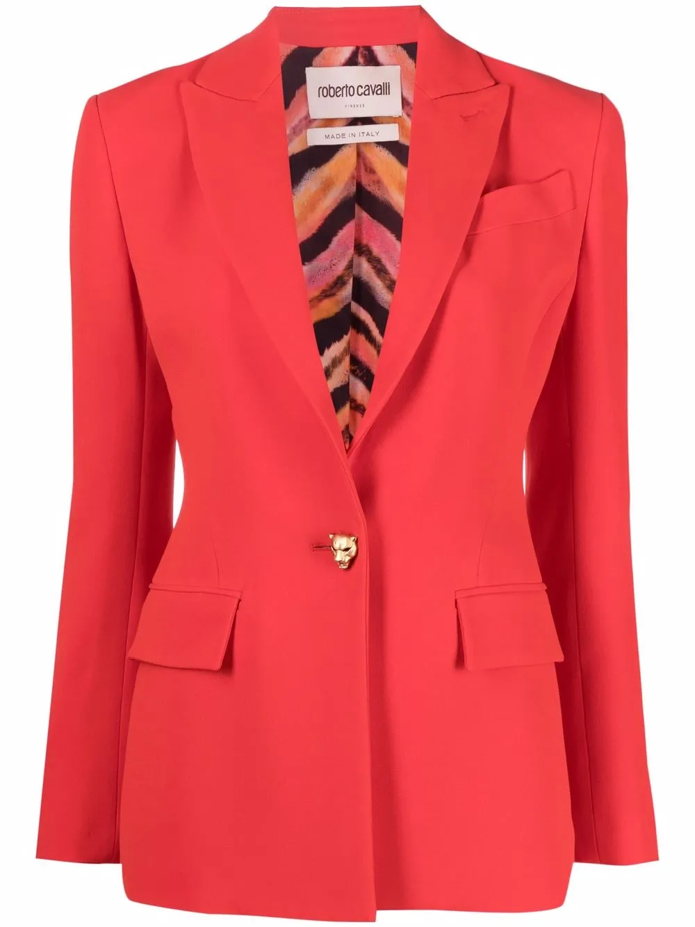 

Roberto Cavalli blazer con botones - Rojo