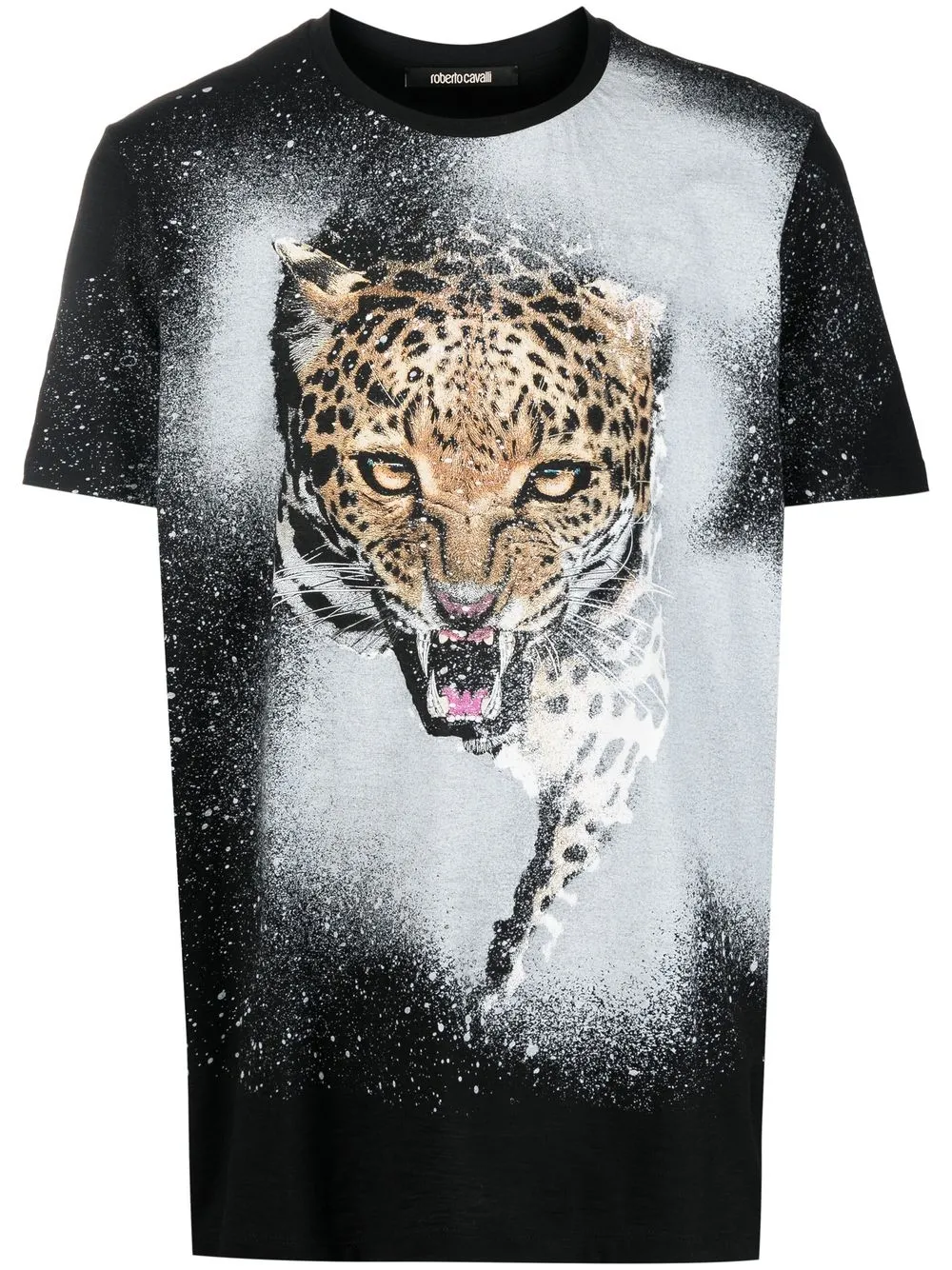 

Roberto Cavalli graphic-print T-shirt - Black