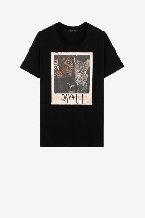 T-Shirt aus Baumwolle mit animalischem Fotodruck