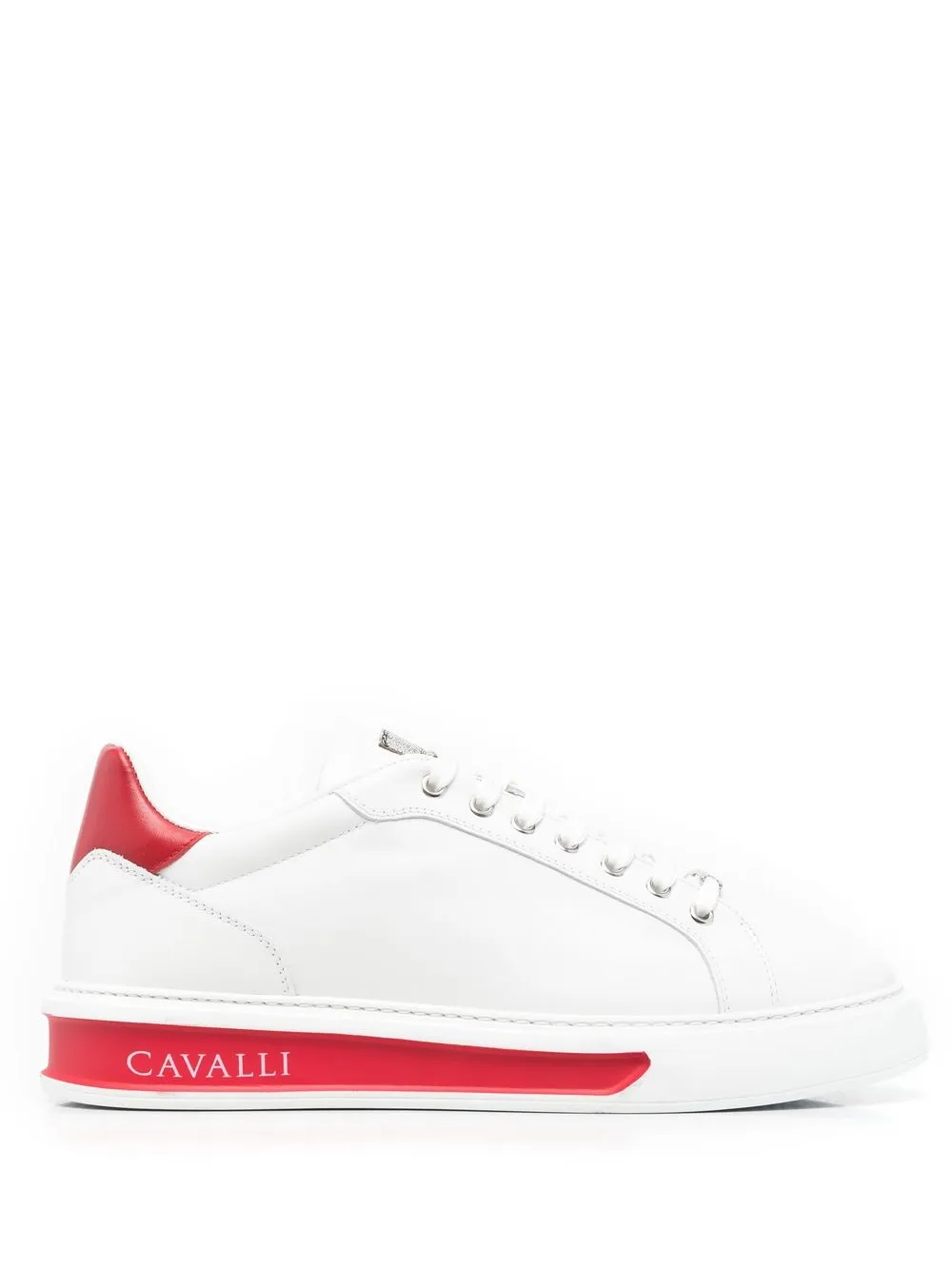 

Roberto Cavalli tenis con logo estampado - Blanco