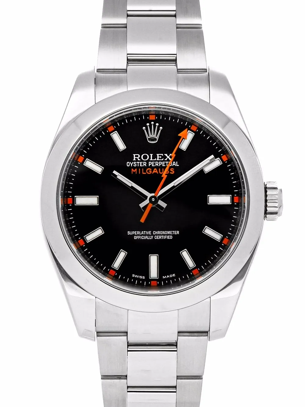 фото Rolex наручные часы milgauss pre-owned 40 мм 2011-2021 годов