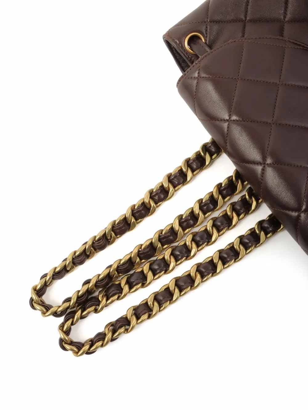 фото Chanel pre-owned стеганый рюкзак 1995-го года с логотипом cc