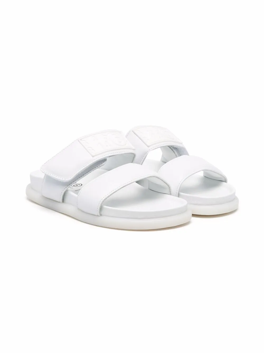 

MM6 Maison Margiela Kids sandalias con puntera redonda - Blanco