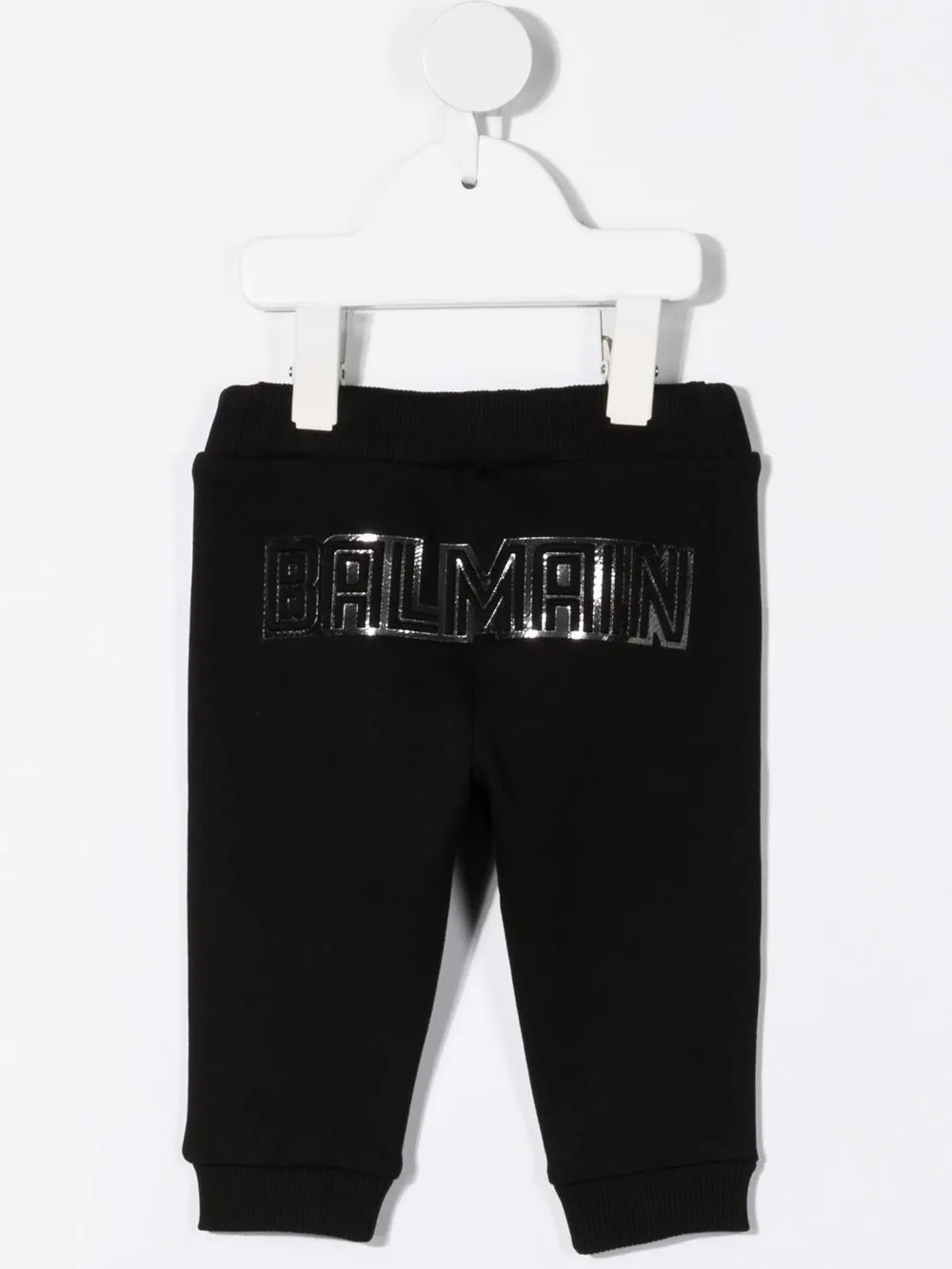 Balmain Kids Broek met logoprint - Zwart