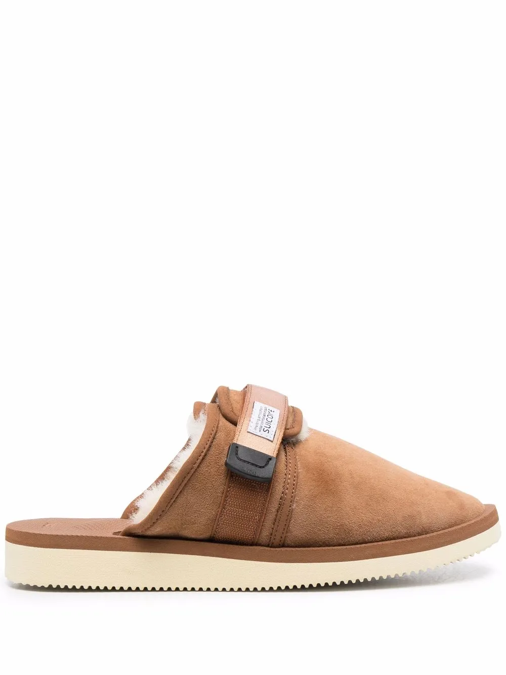 

Suicoke slippers con cierre autoadherente - Marrón