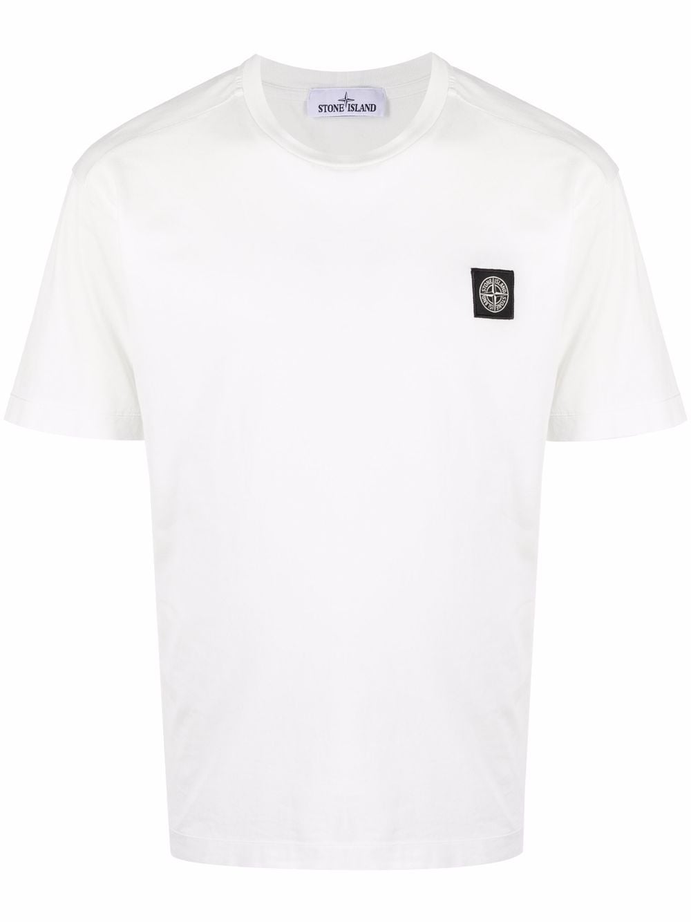 

Stone Island playera con parche del logo - Blanco