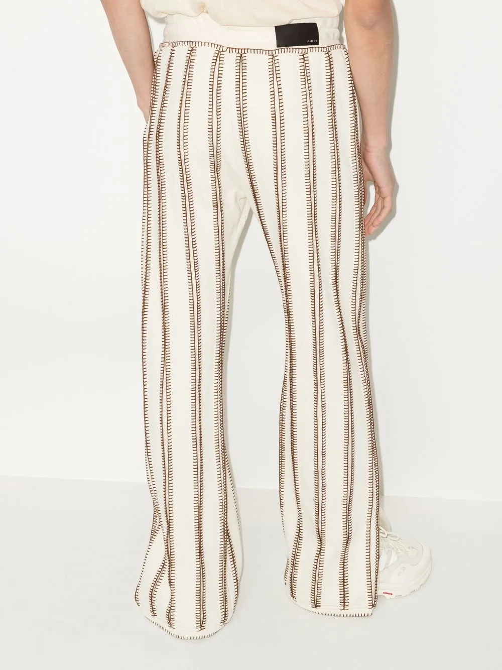  Amiri Flared Striped Track Pants - Neutrals 