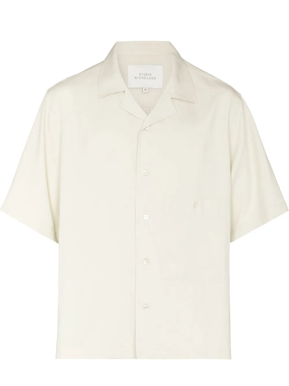 

Studio Nicholson buttoned-up short-sleeved shirt - Neutrals