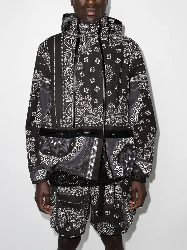 black bandana print jacket