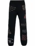 Pleasures sketch-style print trousers - Black