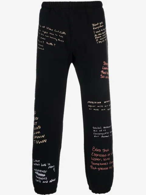 Pleasures sketch-style print trousers