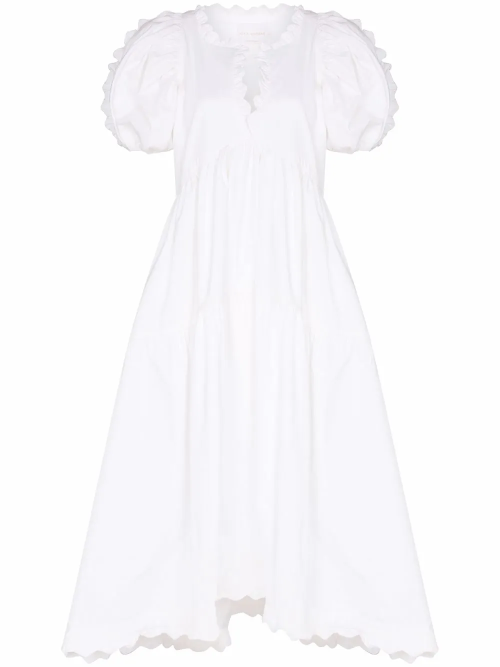 

Kika Vargas vestido midi Leana - Blanco