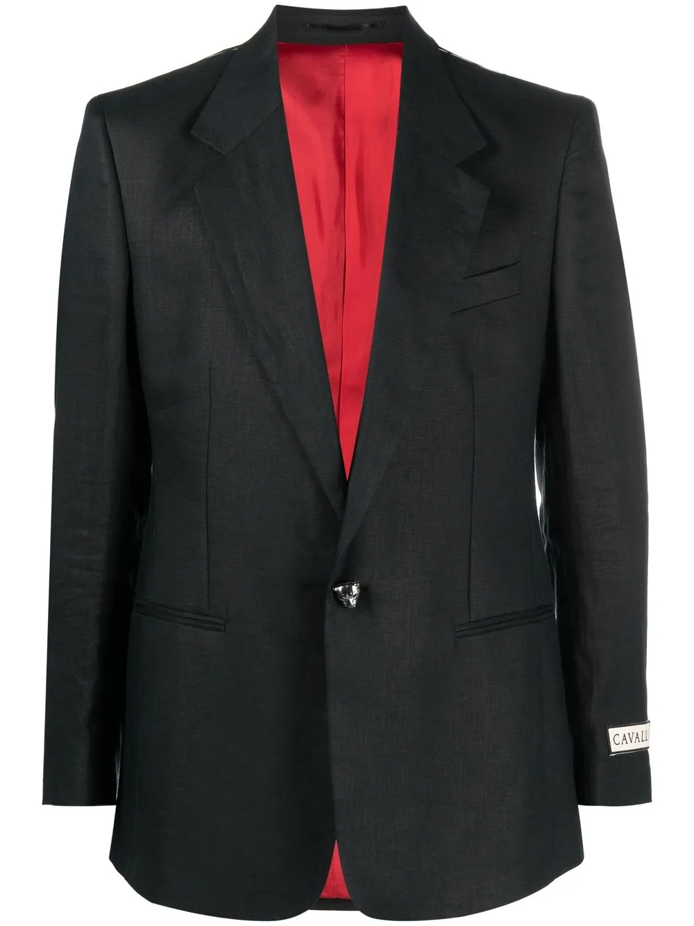 

Roberto Cavalli tailored single-breaster blazer - Black