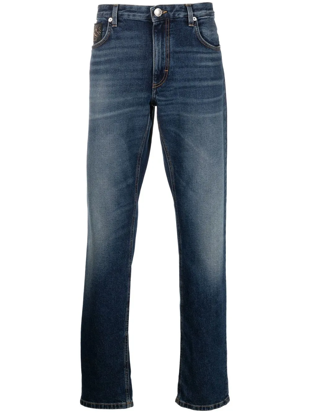 

Roberto Cavalli jeans slim con acabado degradado - Azul