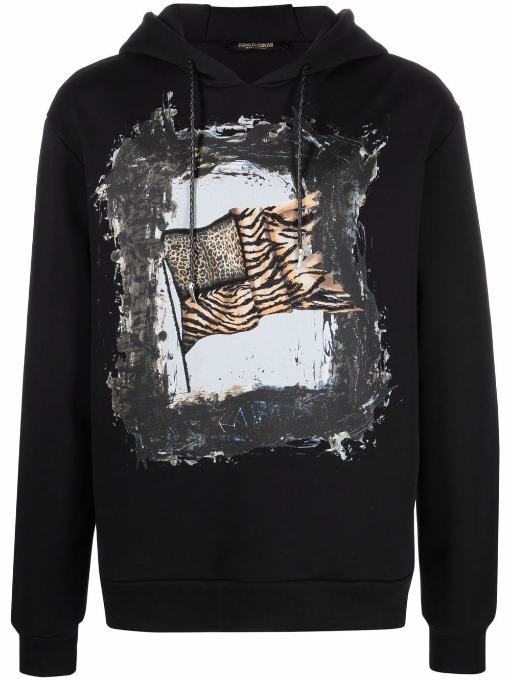 Roberto Cavalli graphic-print Hoodie - Farfetch