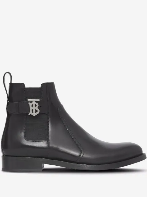 Burberry botas chelsea con motivo de monograma