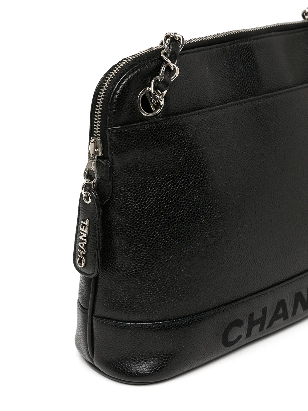 фото Chanel pre-owned сумка на плечо 1997-го года с вышитым логотипом