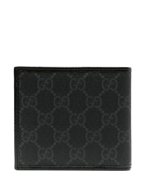 Gucci GG Supreme bi fold Wallet Black FARFETCH IE