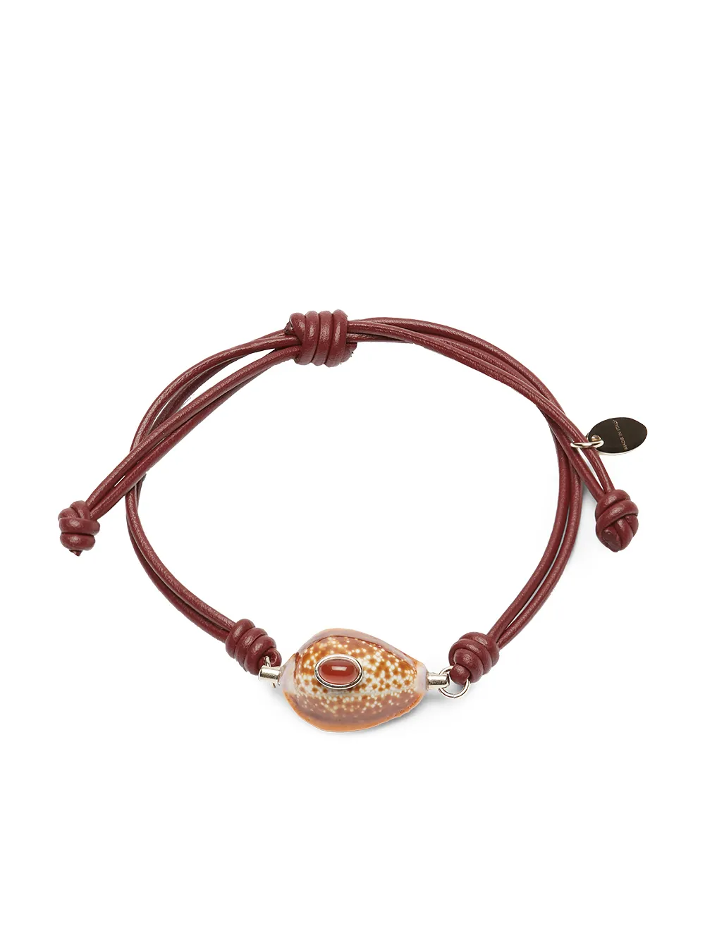 Chloé pulsera con cable de tejido aislante - Rojo