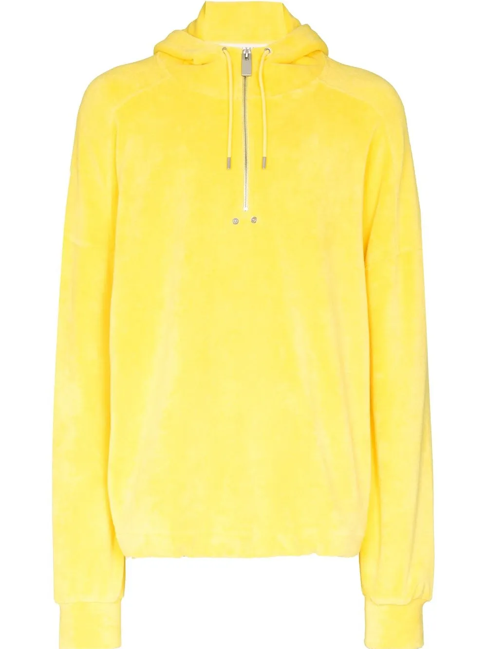 【ALYX】Yellow Treated Logo Hoodie Alyx Logo-embroidered Terry-cloth Hoodie In Yellow | ModeSens