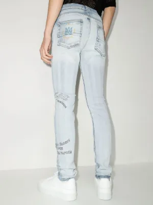 x Zig Zag motif-print skinny jeans 4