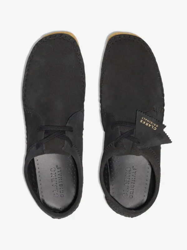 Clarks Originals Weaver lace-up Suede Boots | Black | FARFETCH display picture 2