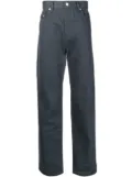 Undercover patch-pocket straight-leg jeans - Black