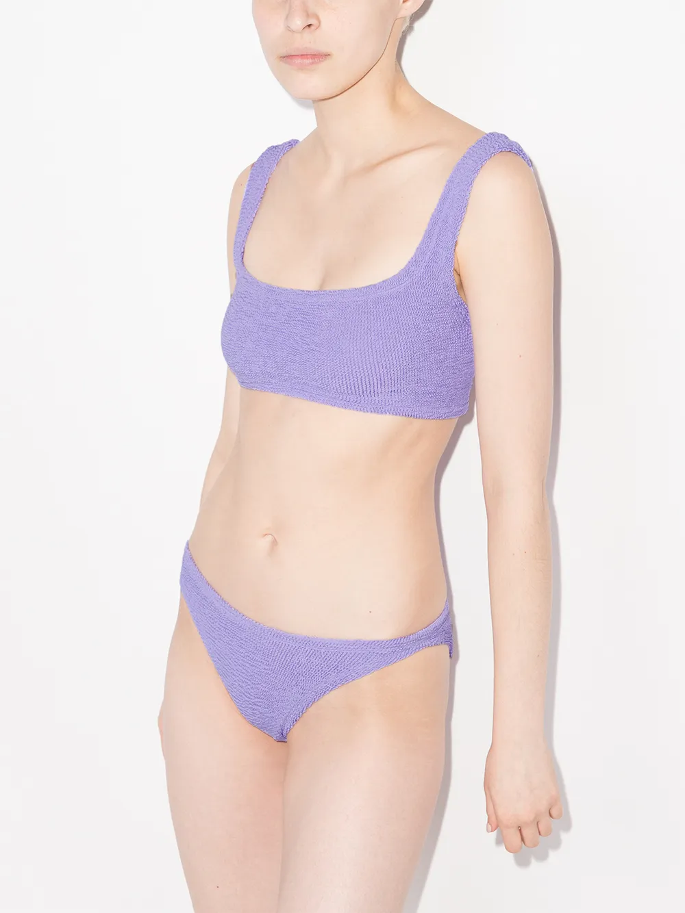 Hunza G Xandra Bikini In Knitteroptik   Violett 