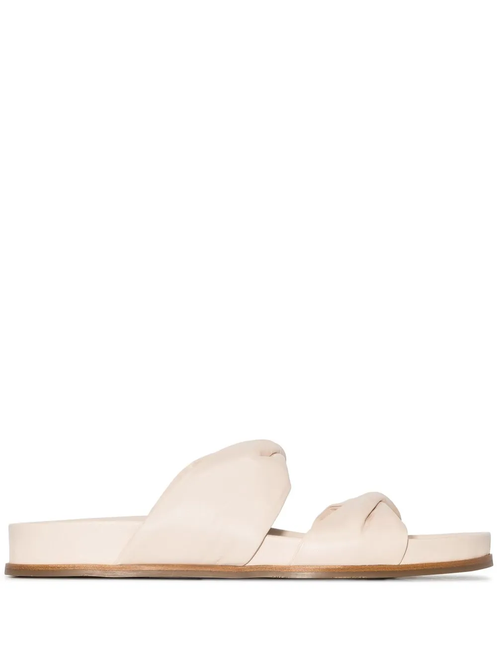 

Aquazzura twist-detail flat sandals - Neutrals