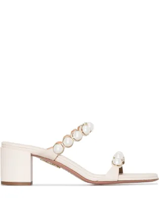 Aquazzura hot sale pearl shoes