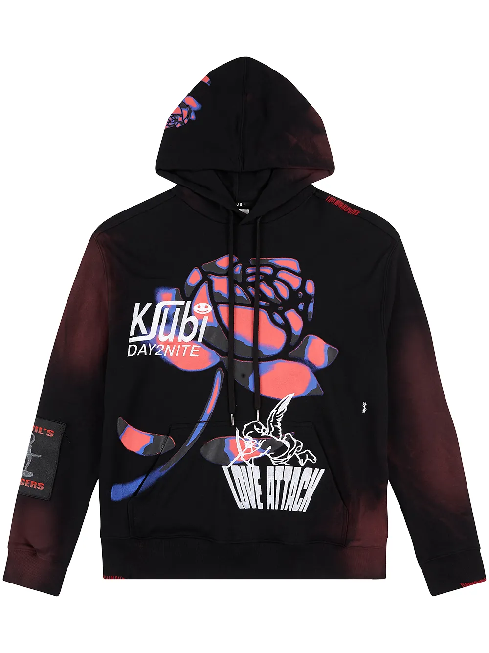 Rose Biggie logo-print hoodie