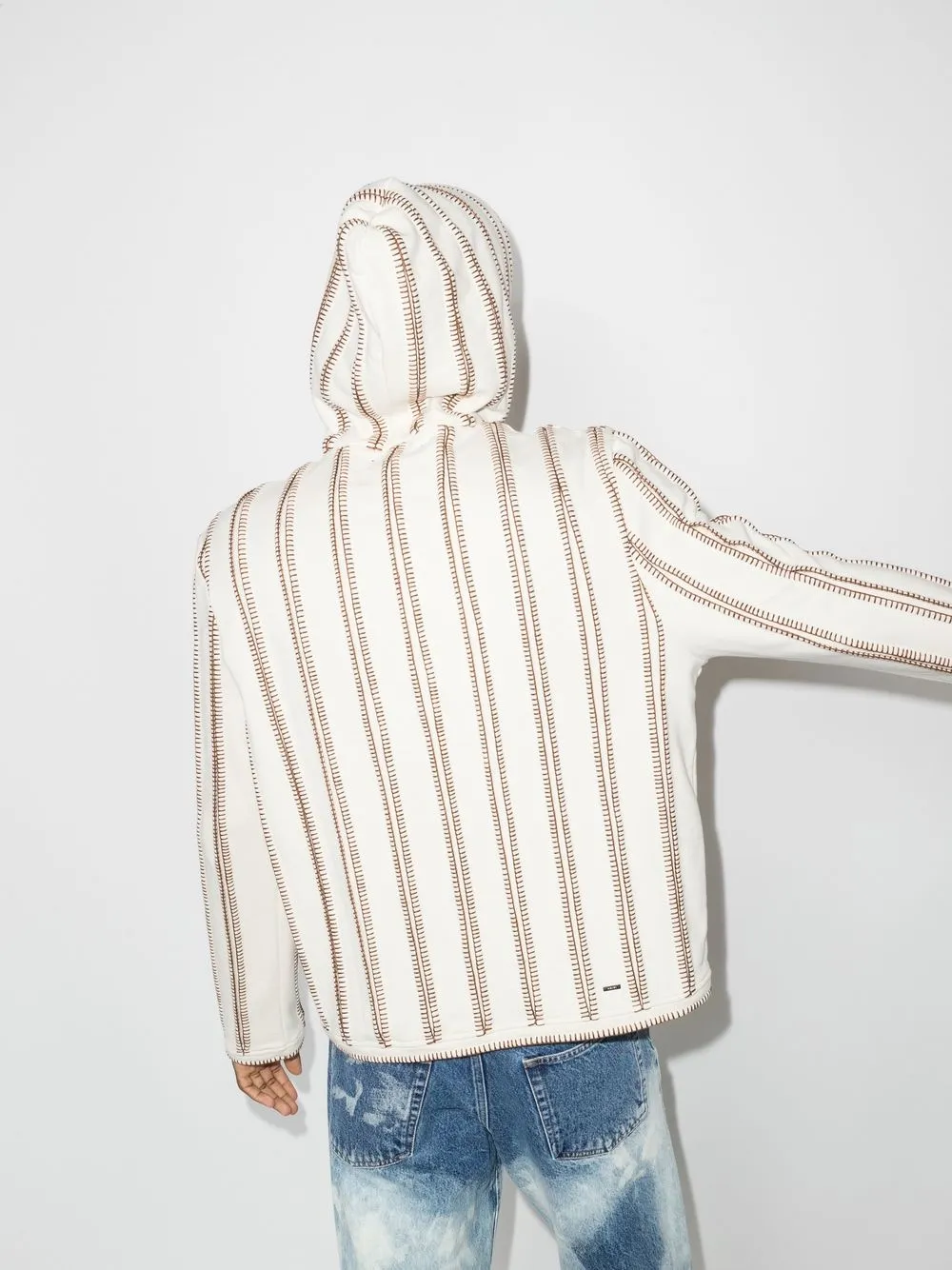  Amiri Contrast-stitch Sweatshirt - Neutrals 