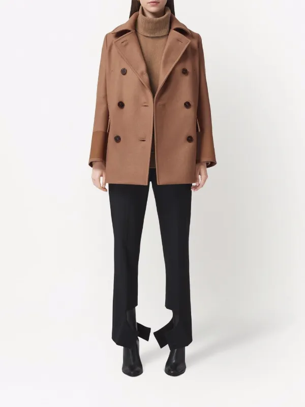 two tone peacoat