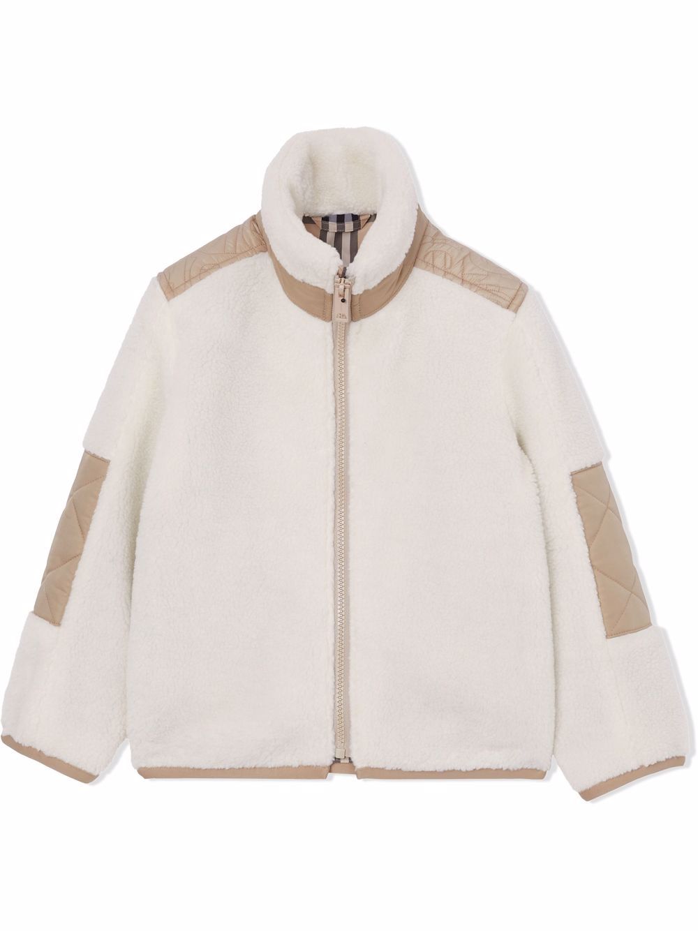 Burberry Boy's Carter TB Monogram Fleece Jacket, Size 3-14