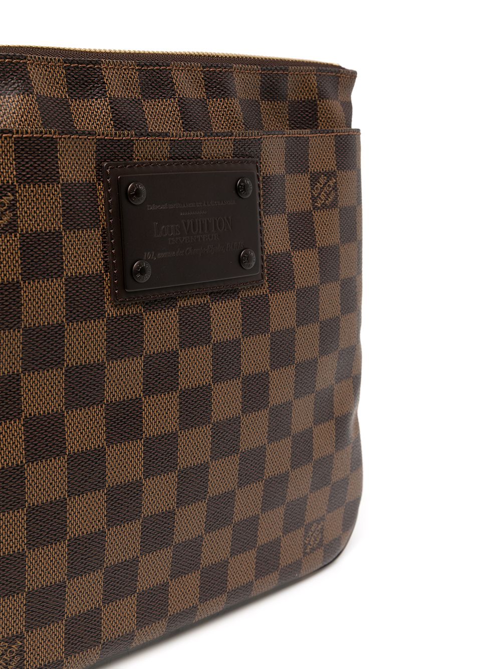 Pre-owned Louis Vuitton 2010  Brooklyn Crossbody Bag In Brown