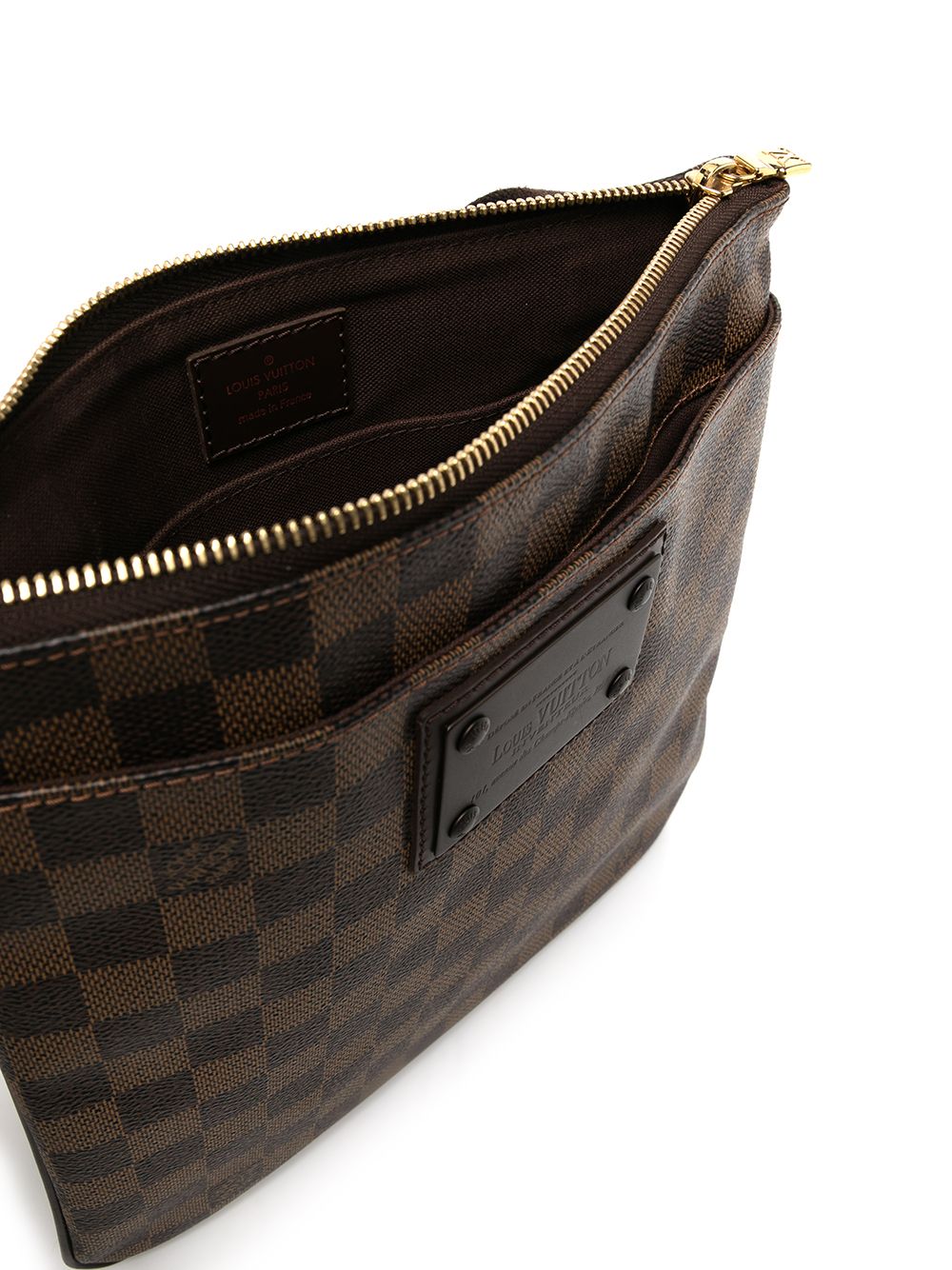 Pre-owned Louis Vuitton 2010  Brooklyn Crossbody Bag In Brown