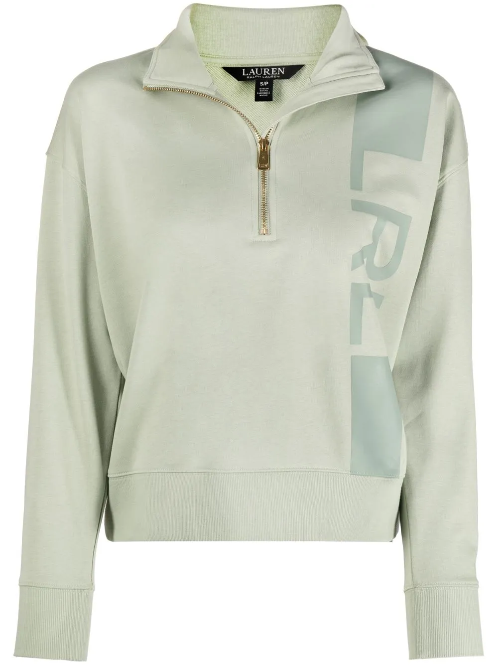 

Lauren Ralph Lauren logo-print zip-up sweatshirt - Green