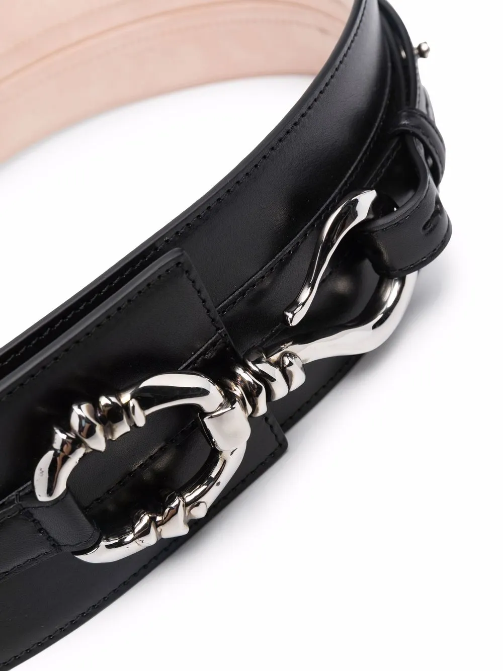 Alexander McQueen Leren riem - Zwart