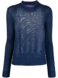 Ralph Lauren Collection ribbed-knit long-sleeved pullover - Blue